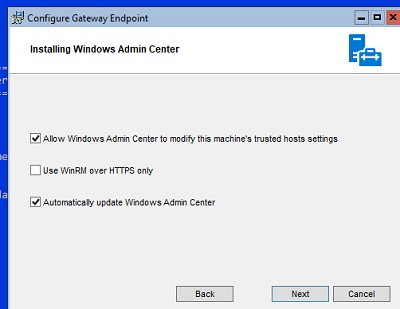 install windows admin center on hyper-v