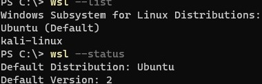 list installed linux versions in wsl