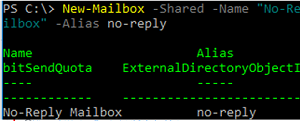 Create a No-Reply email address in Exchange 