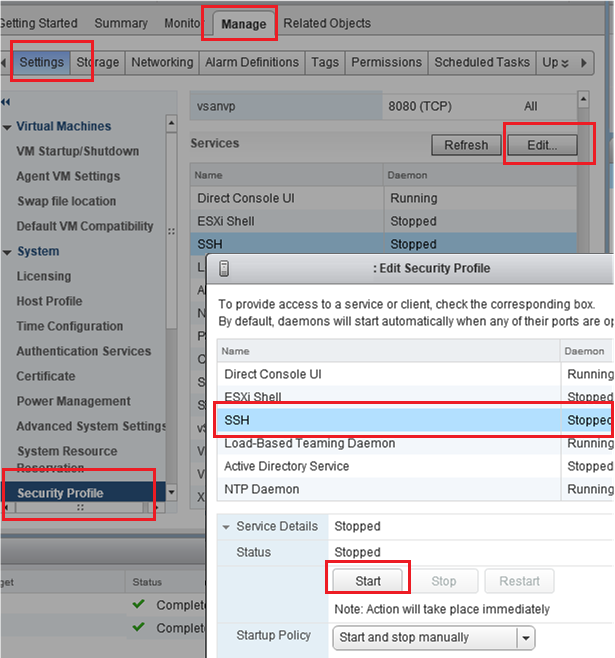 enable ssh on esxi