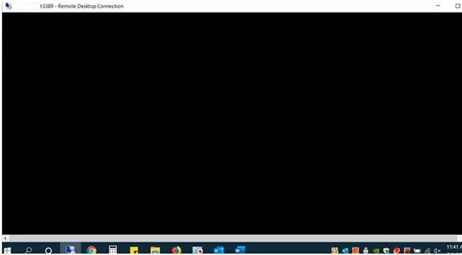 Black screen when logging in to Remote Desktop (RDP) Windows host