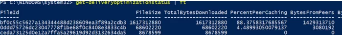 Get-DeliveryOptimizationStatus powershell