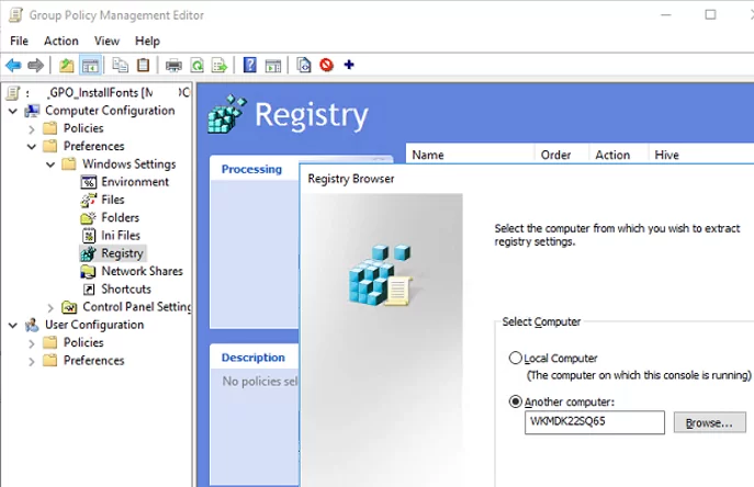 gpo remote registry browser