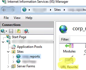 Install URL rewrite module on IIS on Windows