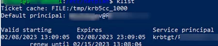 kerberos ad auth with kinit on linux