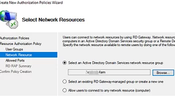 Network Resources - allow access internal hosts