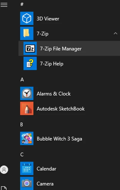 newly installed software on windows 10