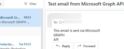 Send email with PowerShell and Microsoft Graph API 