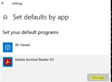 set default app in windows