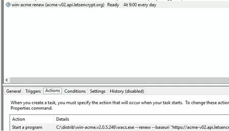 win-acme-renew - renew cert task and update RDS SSL binding